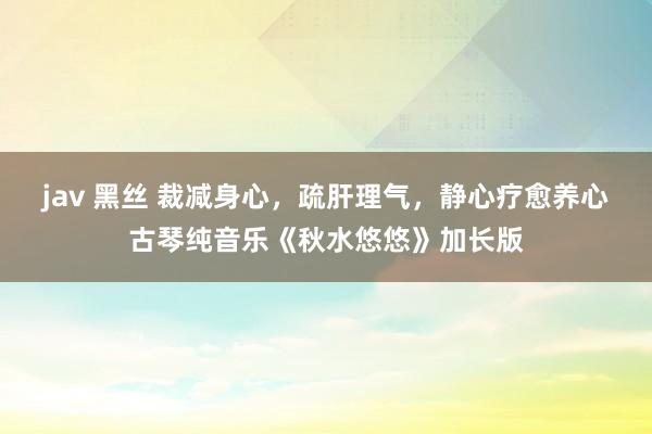 jav 黑丝 裁减身心，疏肝理气，静心疗愈养心古琴纯音乐《秋水悠悠》加长版