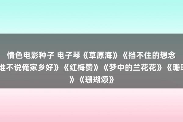 情色电影种子 电子琴《草原海》《挡不住的想念》《谁不说俺家乡好》《红梅赞》《梦中的兰花花》《珊瑚颂》