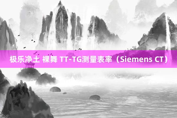 极乐净土 裸舞 TT-TG测量表率（Siemens CT）