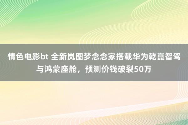 情色电影bt 全新岚图梦念念家搭载华为乾崑智驾与鸿蒙座舱，预测价钱破裂50万