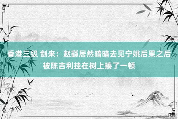 香港三级 剑来：赵繇居然暗暗去见宁姚后果之后被陈吉利挂在树上揍了一顿