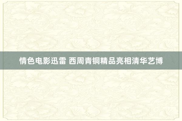 情色电影迅雷 西周青铜精品亮相清华艺博