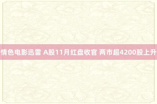 情色电影迅雷 A股11月红盘收官 两市超4200股上升