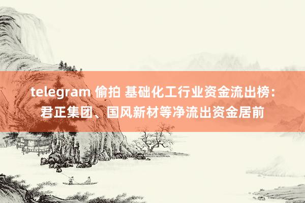 telegram 偷拍 基础化工行业资金流出榜：君正集团、国风新材等净流出资金居前