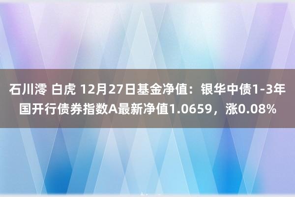 石川澪 白虎 12月27日基金净值：银华中债1-3年国开行债券指数A最新净值1.0659，涨0.08%