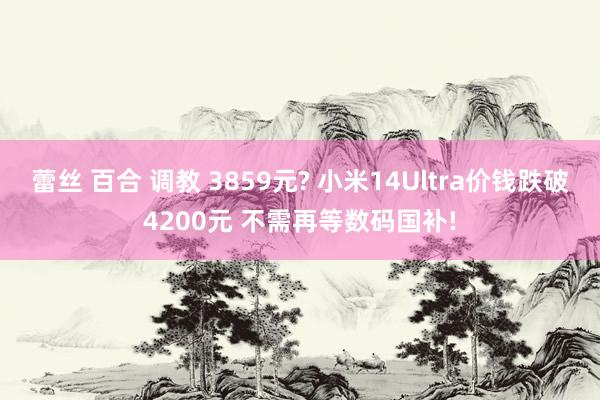 蕾丝 百合 调教 3859元? 小米14Ultra价钱跌破4200元 不需再等数码国补!